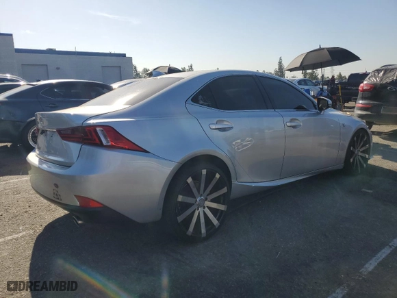 2015 Lexus IS 250 with VIN JTHBF1D28F5072390, listed as a Copart auction lot 52347825 with 77,263 mi miles and Salvage Title. Bid and sale history available at carsss.com. Image 3.