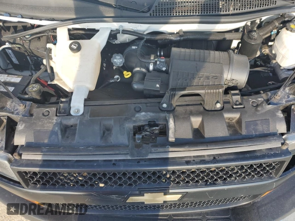 2019 Chevrolet Express Cargo Van with VIN 1GCWGAFGXK1203748, listed as a Copart auction lot 84944724 with 153,908 mi miles and Non Repairable. Bid and sale history available at carsss.com. Image 12.
