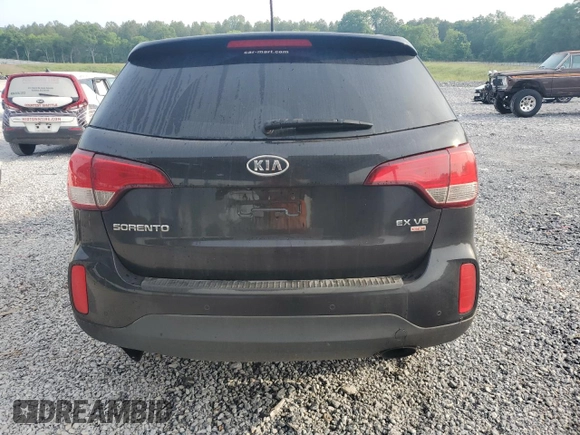 2014 Kia Sorento EX with VIN 5XYKU4A77EG481687, listed as a Copart auction lot 55113785 with Not provided miles and Non repairable. Bid and sale history available at DreamBid. Image 6.