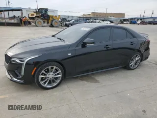 2024 Cadillac CT4 Sport z VIN 1G6DG5RK4R0108409, wystawiony jako Copart lot #45315545 z przebiegiem 10 219 mil mil oraz Szkody całkowita. Historia ofert i sprzedaży dostępna na DreamBid. Obrazek 1.