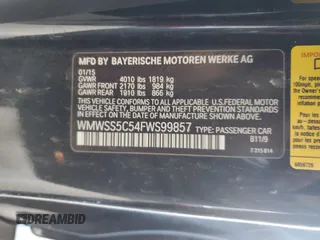 2015 MINI Paceman S with VIN WMWSS5C54FWS99857, listed as a Copart auction lot 54612555 with 65,843 mi miles and Salvage Title. Bid and sale history available at DreamBid. Image 12.