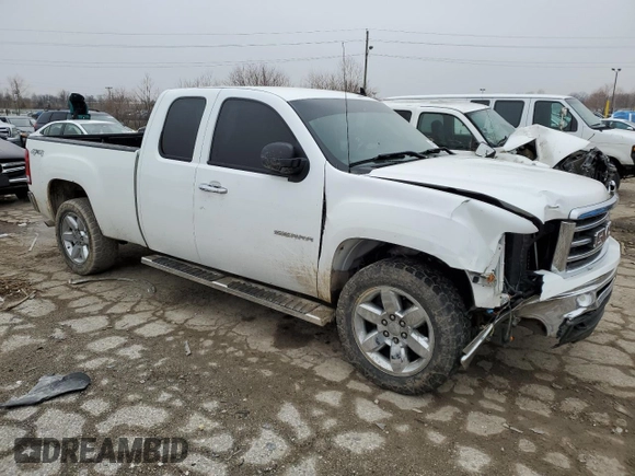 2013 GMC Sierra 1500 SLE with VIN 1GTR2VE71DZ298841, listed as a Copart auction lot 44570435 with 176,518 mi miles and Clean Title. Bid and sale history available at DreamBid. Image 4.