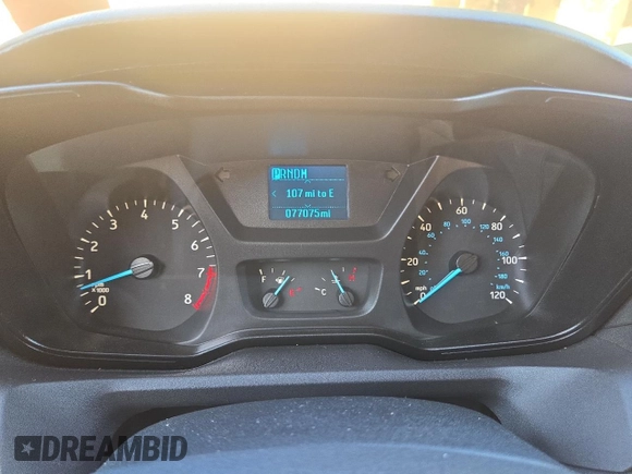 2019 Ford Transit with VIN 1FTYR2CM0KKA98621, listed as a Copart auction lot 60940125 with 77,075 mi miles and Salvage title. Bid and sale history available at DreamBid. Image 8.