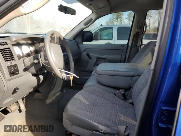 2007 Dodge 1500 ST with VIN 1D7HU18P67J609103, listed as a Copart auction lot 46133365 with 151,211 mi miles and Salvage Title. Bid and sale history available at DreamBid. Image 7.