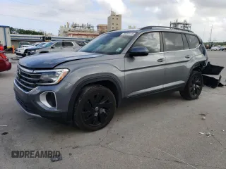 2024 Volkswagen Atlas SE with VIN 1V2WR2CA7RC520366, listed as a Copart auction lot 54203175 with 36,134 mi miles and Salvage title. Bid and sale history available at DreamBid. Image 1.