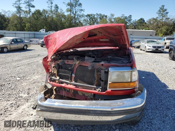 1995 Ford F-150 with VIN 1FTEF15N8SNA75419, listed as a Copart auction lot 74993694 with 0 mi miles and Salvage Title. Bid and sale history available at carsss.com. Image 5.
