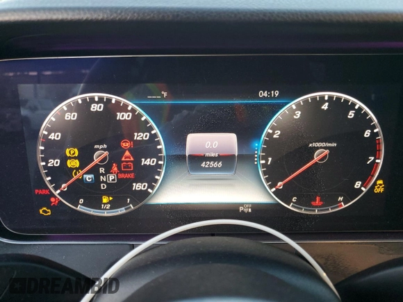 2020 Mercedes-Benz E-Class E 350 with VIN W1KZF8DB4LA765412, listed as a Copart auction lot 87007634 with 42,566 mi miles and Salvage Title. Bid and sale history available at carsss.com. Image 9.