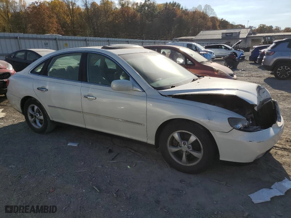 2006 Hyundai Azera SE with VIN KMHFC46FX6A136882, listed as a Copart auction lot 77377864 with 165,124 mi miles and Salvage Title. Bid and sale history available at carsss.com. Image 4.