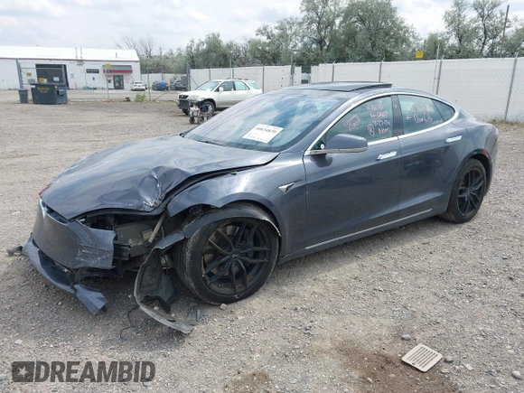 2019 Tesla Model S 75D with VIN 5YJSA1E22KF300407, listed as a IAAI auction lot 40034839 with 59,178 mi miles and . Bid and sale history available at DreamBid. Image 16.