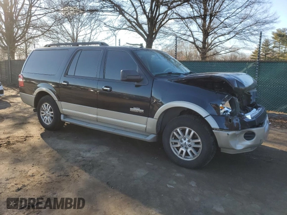 2008 Ford Expedition EL Eddie Bauer with VIN 1FMFK175X8LA18698, listed as a Copart auction lot 44029175 with 218,264 mi miles and Salvage Title. Bid and sale history available at carsss.com. Image 4.