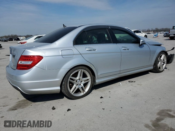 2014 Mercedes-Benz C 250 Sport with VIN WDDGF4HB2EG253481, listed as a Copart auction lot 50882175 with 132,494 mi miles and Salvage Title. Bid and sale history available at DreamBid. Image 3.