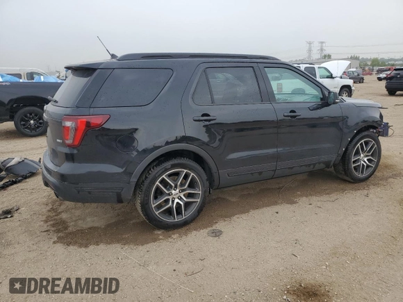 2019 Ford Explorer Sport z VIN 1FM5K8GT8KGA85349, wystawiony jako Copart lot #60400925 z przebiegiem 125 765 mil mil oraz Szkoda całkowita • Salvage title. Historia ofert i sprzedaży dostępna na DreamBid. Obrazek 3.