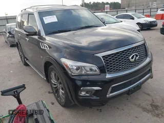 2015 Infiniti QX80 with VIN JN8AZ2NEXF9082001, listed as a IAAI auction lot 41775775 with 212,922 mi miles. Bid and sale history available at carsss.com. Image 1.