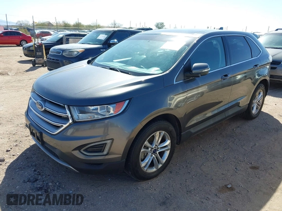 2016 Ford Edge SEL with VIN 2FMPK3J96GBC37586, listed as a IAAI auction lot 41726415 with 190,533 mi miles. Bid and sale history available at carsss.com. Image 2.