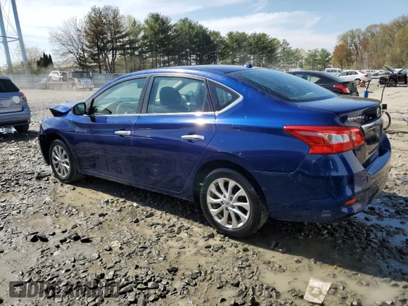 2018 Nissan Sentra SV with VIN 3N1AB7AP5JL656317, listed as a Copart auction lot 53551205 with 83,292 mi miles and Salvage Title. Bid and sale history available at carsss.com. Image 2.