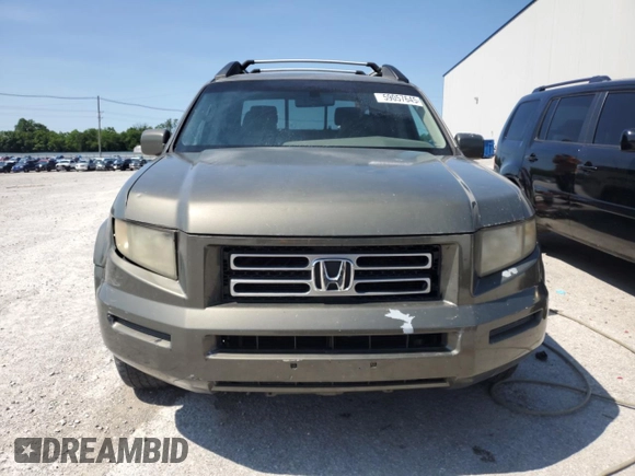 2007 Honda Ridgeline RTL with VIN 2HJYK16557H504342, listed as a Copart auction lot 59057645 with 208,705 mi miles and Salvage title. Bid and sale history available at DreamBid. Image 5.
