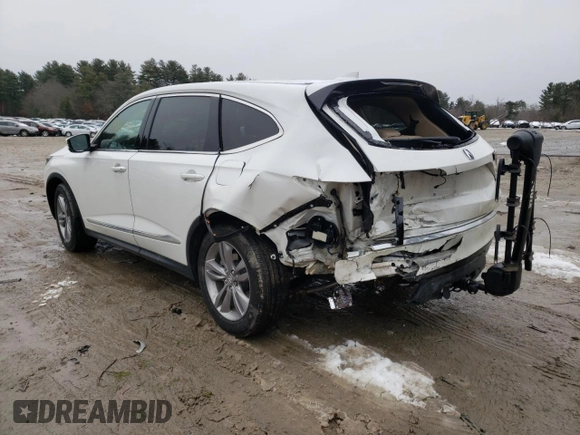 2022 Acura MDX with VIN 5J8YE1H38NL034090, listed as a Copart auction lot 38883593 with 14,062 mi miles. Bid and sale history available at carsss.com. Image 2.