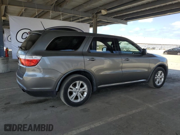 2012 Dodge Durango SXT with VIN 1C4RDHAG5CC180746, listed as a Copart auction lot 53272455 with 206,012 mi miles and Salvage Title. Bid and sale history available at carsss.com. Image 3.
