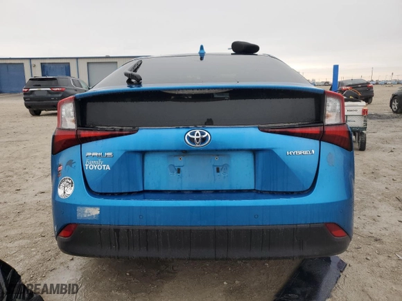 2022 Toyota Prius L Eco with VIN JTDKAMFU7N3170756, listed as a Copart auction lot 41975255 with 94,798 mi miles and Non Repairable. Bid and sale history available at carsss.com. Image 6.