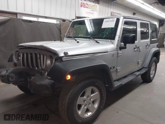 2008 Jeep Wrangler Unlimited X with VIN 1J8GA391X8L606188, listed as a IAAI auction lot 42053480 with 136,844 mi miles and . Bid and sale history available at DreamBid. Image 2.