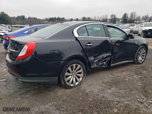 2015 Lincoln MKS with VIN 1LNHL9DK6FG603234, listed as a Copart auction lot 85581964 with 129,979 mi miles and Salvage Title. Bid and sale history available at carsss.com. Image 3.