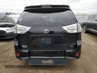 2019 Toyota Sienna SE with VIN 5TDXZ3DC1KS014970, listed as a Copart auction lot 55751445 with 168,028 mi miles and Salvage title. Bid and sale history available at DreamBid. Image 6.