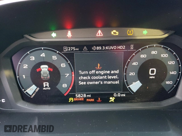 2022 Audi Q3 S line Premium with VIN WA1DECF36N1123562, listed as a Copart auction lot 71950852 with 5,828 mi miles. Bid and sale history available at carsss.com. Image 9.