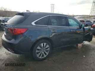 2016 Acura MDX w/Tech with VIN 5FRYD4H4XGB038321, listed as a Copart auction lot 81825384 with 155,598 mi miles and Salvage Title. Bid and sale history available at carsss.com. Image 3.