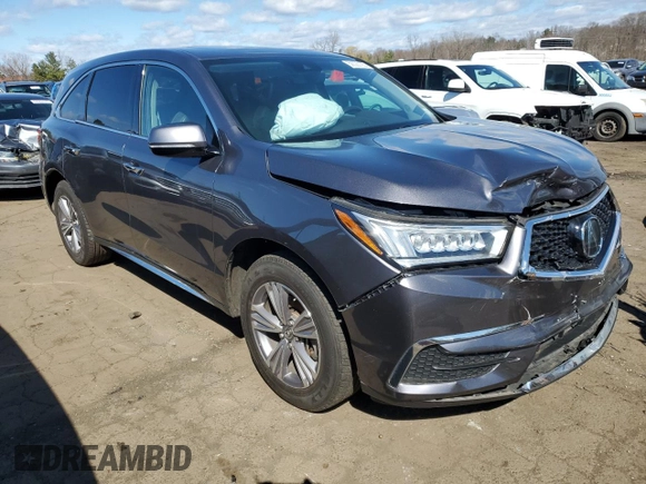2020 Acura MDX with VIN 5J8YD4H34LL041619, listed as a Copart auction lot 50022165 with 77,188 mi miles and Salvage Title. Bid and sale history available at carsss.com. Image 4.