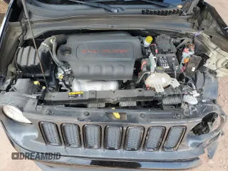 2017 Jeep Renegade Altitude with VIN ZACCJABB4HPF44621, listed as a Copart auction lot 63526195 with 96,485 mi miles and Salvage title. Bid and sale history available at DreamBid. Image 12.