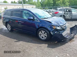 2016 Honda Odyssey EX-L z VIN 5FNRL5H61GB082739, wystawiony jako IAAI lot #42271455 z przebiegiem 83 500 mil mil oraz . Historia ofert i sprzedaży dostępna na DreamBid. Obrazek 1.