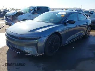 2025 Lucid Air Pure with VIN 50EA1PGA6SA002823, listed as a IAAI auction lot 41840873 with 756 mi miles. Bid and sale history available at carsss.com. Image 20.