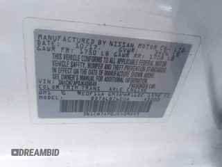 2018 Nissan Versa SV with VIN 3N1CN7AP0JK409549, listed as a IAAI auction lot 41901523 with 179,376 mi miles. Bid and sale history available at carsss.com. Image 9.