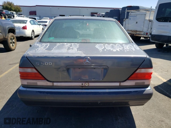 1997 Mercedes-Benz S-Class with VIN WDBGA51GXVA362521, listed as a Copart auction lot 69005184 with 124,444 mi miles and Clean Title. Bid and sale history available at carsss.com. Image 6.