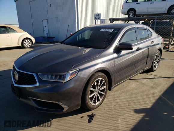 2019 Acura TLX with VIN 19UUB1F32KA010711, listed as a Copart auction lot 41838155 with 0 mi miles and Salvage Title. Bid and sale history available at carsss.com. Image 1.