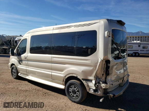 2019 Ford Transit with VIN 1FTYR2CG8KKA26818, listed as a Copart auction lot 77574134 with 60,220 mi miles and Salvage Title. Bid and sale history available at carsss.com. Image 2.