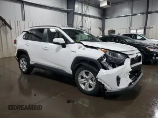 2019 Toyota RAV4 Hybrid XLE with VIN 2T3RWRFV1KW016526, listed as a Copart auction lot 61466435 with 64,255 mi miles and Salvage title. Bid and sale history available at DreamBid. Image 4.