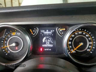2023 Jeep Wrangler Sport with VIN 1C4HJXDGXPW697782, listed as a Copart auction lot 46709525 with 16,147 mi miles and Clean Title. Bid and sale history available at DreamBid. Image 9.