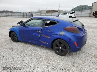 2013 Hyundai Veloster w/Black Int with VIN KMHTC6AD1DU177207, listed as a Copart auction lot 87914575 with 143,621 mi miles and Salvage Title. Bid and sale history available at carsss.com. Image 2.