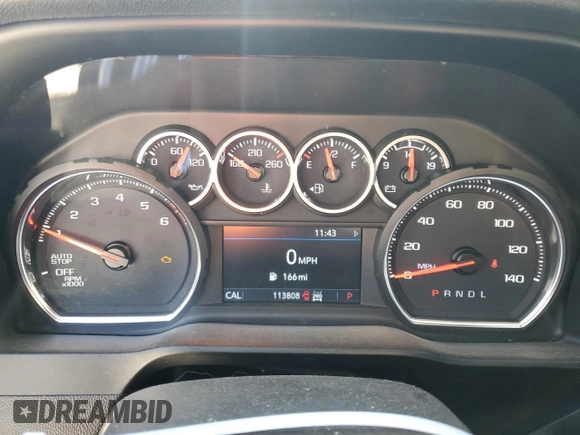 2021 Chevrolet Silverado 1500 LT with VIN 3GCUYDED4MG191565, listed as a Copart auction lot 89302975 with 113,808 mi miles and Salvage Title. Bid and sale history available at carsss.com. Image 9.