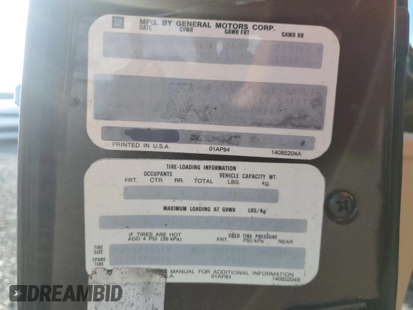 1985 Oldsmobile Toronado Custom Brougham z VIN 1G3EZ57Y6FE321802, wystawiony jako Copart lot #77305454 z przebiegiem 51 559 mil mil oraz Szkoda całkowita • Salvage title. Historia ofert i sprzedaży dostępna na DreamBid. Obrazek 13.
