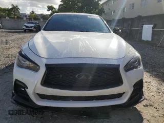 2020 Infiniti Q50 Red Sport 400 with VIN JN1FV7AR5LM660861, listed as a Copart auction lot 46030555 with 36,249 mi miles and Non Repairable. Bid and sale history available at carsss.com. Image 5.