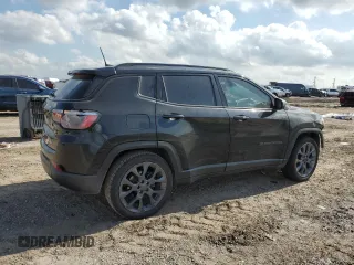 2021 Jeep Compass 80th Anniversary with VIN 3C4NJCEB3MT553247, listed as a Copart auction lot 44465515 with 90,627 mi miles and Salvage Title. Bid and sale history available at carsss.com. Image 3.