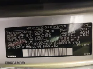 2019 Volvo XC60 Momentum с VIN LYV102RKXKB232325, выставлен на аукционе IAAI как лот 41486123 с пробегом 55 213 миль миль и . История ставок и продаж доступна на DreamBid. Изображение 9.