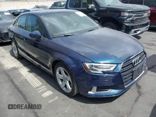 2018 Audi A3 Sedan Premium with VIN WAUAUGFF7J1051629, listed as a IAAI auction lot 41885251 with 86,606 mi miles. Bid and sale history available at carsss.com. Image 1.