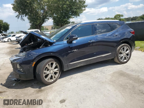 2020 Chevrolet Blazer Premier with VIN 3GNKBFRS7LS694488, listed as a Copart auction lot 72177354 with 53,357 mi miles and Non repairable. Bid and sale history available at DreamBid. Image 1.