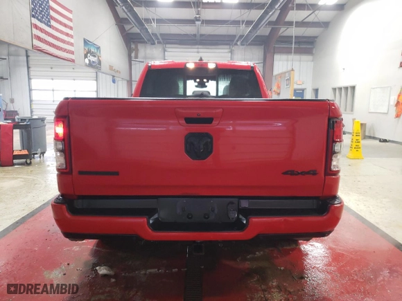 2021 Ram 1500 Big Horn with VIN 1C6RRFBG7MN781741, listed as a Copart auction lot 87978085 with 86,074 mi miles and Salvage Title. Bid and sale history available at carsss.com. Image 6.