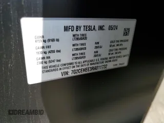 2024 Tesla Cybertruck Cyberbeast z VIN 7G2CEHEE3RA011732, wystawiony jako Copart lot #47046165 z przebiegiem 6 109 mil mil oraz Czysty tytuł • Clean title. Historia ofert i sprzedaży dostępna na DreamBid. Obrazek 13.