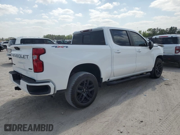 2023 Chevrolet Silverado 1500 RST with VIN 2GCUDEEDXP1145916, listed as a Copart auction lot 53631725 with Not Provided miles and Salvage Title. Bid and sale history available at carsss.com. Image 3.
