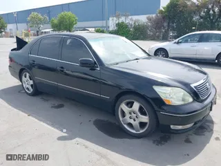 2004 Lexus LS 430 with VIN JTHBN36F740150599, listed as a IAAI auction lot 42056041 with 279,382 mi miles. Bid and sale history available at carsss.com. Image 1.